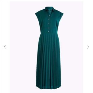 J.Crew Midi shirtdress with pleated skirt